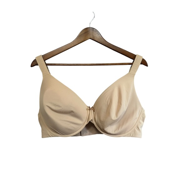 Ambrielle 38DD Everyday Full Coverage Beige Bra Comfort Underwire - Picture 1 of 6